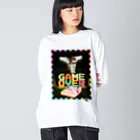 𝙈𝙊𝙈𝙊'𝙨 𝙎𝙝𝙤𝙥のGAME OVER ビッグシルエットロングスリーブTシャツ