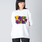 Riki Design (Okinwa Fishing style)のTSURINIIKITAI. Big Long Sleeve T-Shirt