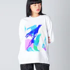 zono-on shop☆のとり Big Long Sleeve T-Shirt