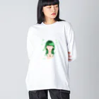 hwish_88のうぃちゃん ビッグシルエットロングスリーブTシャツ