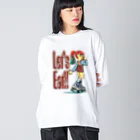 nidan-illustrationの“let's eat!!" ビッグシルエットロングスリーブTシャツ