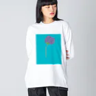 inko andの風に乗って ビッグシルエットロングスリーブTシャツ