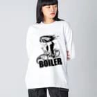 nidan-illustrationの"BOILER" Big Long Sleeve T-Shirt