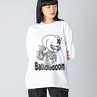 nidan-illustrationの"Ballooooon" #1 ビッグシルエットロングスリーブTシャツ