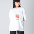 moliyaのぼんやりストロベリーシリーズ ビッグシルエットロングスリーブTシャツ