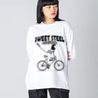 nidan-illustrationの"SWEET STEEL Cycles" #1 Big Long Sleeve T-Shirt