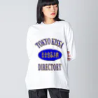 東京喫茶名鑑の【完売】東京喫茶名鑑 カレッジロンT ブルー Big Long Sleeve T-Shirt