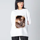 Pirka Nonnoのこれが本当の眠子🐾 ビッグシルエットロングスリーブTシャツ