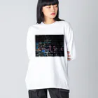 惑星2815の夜とオンガク ビッグシルエットロングスリーブTシャツ