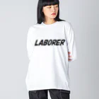 wanabiのLABORERシリーズ ビッグシルエットロングスリーブTシャツ