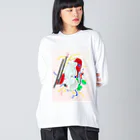 空気空間のguiter ビッグシルエットロングスリーブTシャツ