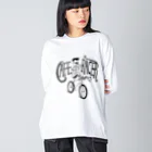 nidan-illustrationの"CAFE RACER" Big Long Sleeve T-Shirt