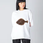 いくら丼のヒラメ Big Long Sleeve T-Shirt