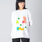 disney-risaのモニョモニョ幾何学模様 Big Long Sleeve T-Shirt