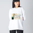 壬本舗 mizu-no-e-hompoの夕景 Big Long Sleeve T-Shirt