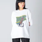 nidan-illustrationの"BURN OUT" Big Long Sleeve T-Shirt