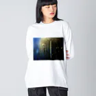 猿人★ロックのポーリングアート♯11 ビッグシルエットロングスリーブTシャツ