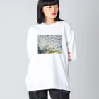 DAIPUKUの夕焼け曇 ビッグシルエットロングスリーブTシャツ