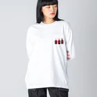 kanamaru14の口紅 Big Long Sleeve T-Shirt