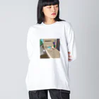 PORINPORINの部屋のお散歩するしろ Big Long Sleeve T-Shirt