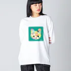 mo=kaのmiette+a×mo=ka　Green ビッグシルエットロングスリーブTシャツ