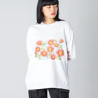 tokoの水面椿（ミナモツバキ） Big Long Sleeve T-Shirt