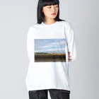 sun_awoke_garden_jpの薩摩芋の畑より日本海臨むべし ビッグシルエットロングスリーブTシャツ