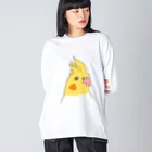 lemole スズリ店のオカメインコ Big Long Sleeve T-Shirt