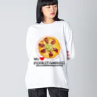 島物語のmonoショップの大好き！ポーク玉子 Big Long Sleeve T-Shirt