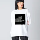 たかはしの店の黒猫のジジ Big Long Sleeve T-Shirt