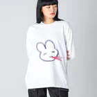 あくむ病院の吐血白うさぎ Big Long Sleeve T-Shirt