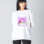 human cookのnude shrimp ビッグシルエットロングスリーブTシャツ