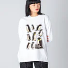 huroshikiのペンギンだらけ Big Long Sleeve T-Shirt