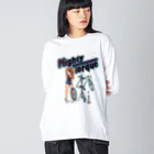 nidan-illustrationの"Mighty Torque" ビッグシルエットロングスリーブTシャツ