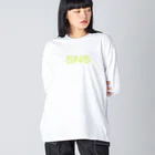 シクシクのSNS Big Long Sleeve T-Shirt