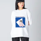 コトリッチの三角コトリッチ青　 Big Long Sleeve T-Shirt