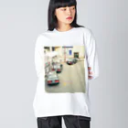 moromoroのタクシー乗り場 Big Long Sleeve T-Shirt