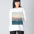moromoroの海 ビッグシルエットロングスリーブTシャツ