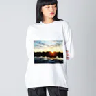 四月馬鹿同盟の「地獄の上も下も春」clear ver. Big Long Sleeve T-Shirt