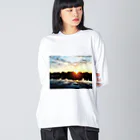 四月馬鹿同盟の「地獄の上も下も春」celar ver. Big Long Sleeve T-Shirt