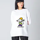 momokarubiのNo.2 職人かるび 犬 Big Long Sleeve T-Shirt