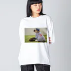 ブル＆ピンのブルドッグのブチコ Big Long Sleeve T-Shirt