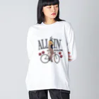 nidan-illustrationの"ALL IN -Track Club-" ビッグシルエットロングスリーブTシャツ