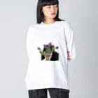 ホワホワのコラージュ Big Long Sleeve T-Shirt