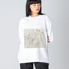 AZNDAショップ！のきなこ　電車にゆられて… Big Long Sleeve T-Shirt