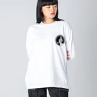 Bo tree teeのCameo (black) ビッグシルエットロングスリーブTシャツ