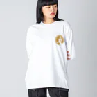Bo tree teeのCameo (beige) Big Long Sleeve T-Shirt