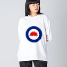 K′z SHOPのターゲットマーク(ステゴサウルス) Big Long Sleeve T-Shirt