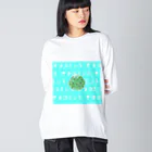 ただのチョコミン党によるチョコミント屋のドット絵なチョコミント。 Big Long Sleeve T-Shirt