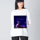 YASUHIRO DESIGNのTOO HOT STATION ビッグシルエットロングスリーブTシャツ